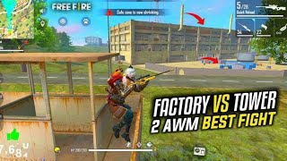 2 AMW best Fight scane Factory Tawer must watch -Garena free fire