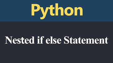 Nested if else Statement in Python (Hindi)