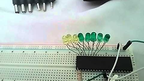 secuencias led PIC16F877A