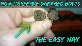 How To Remove A Damaged Bolt  Head Rounded Or Badly Corroded DIY