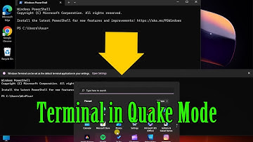 How to Open Windows Terminal in Quake Mode on Windows 11