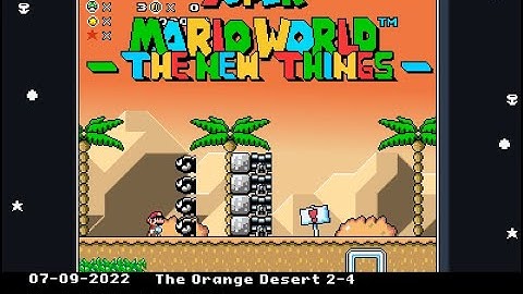 Super Mario Bros. X 1.4.5 - Super Mario World Project #9 - The Orange Desert 2-4 ( Update Hud )