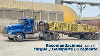 Recomendaciones cargue y transporte de cemento