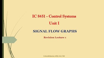 1.3 Signal Flow Graphs - Introduction