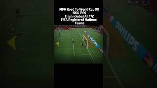 FIFA Road To World Cup 98 N64 1997 - This Included All 172 FIFA Registered National Teams #fifa