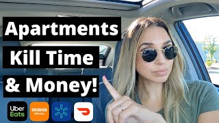 DoorDash, Uber Eats, GrubHub, Walmart Spark Driver Ride Along | Apartments Kill Time & Money!