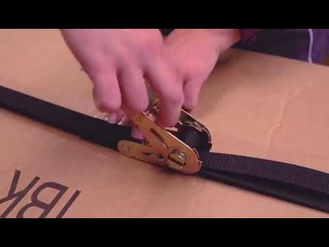 How to use ratchet tie down straps.