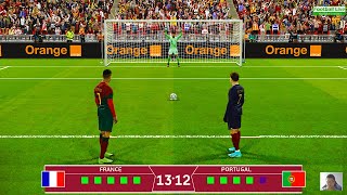 France vs Portugal - Penalty Shootout | FIFA World Cup | Ronaldo vs Mbappe | eFootball PES Gameplay