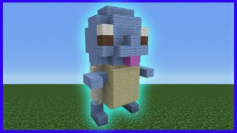 Minecraft Tutorial: How To Make A Mini Squirtle Plush Statue