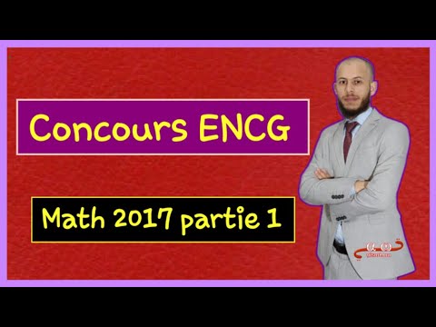 Concours ENCG séance 1 : 2017 math partie 1