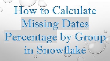 How to Calculate Missing Dates Percentage by Group in Snowflake