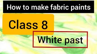 how to use white past for fabric painting| Fabric painting