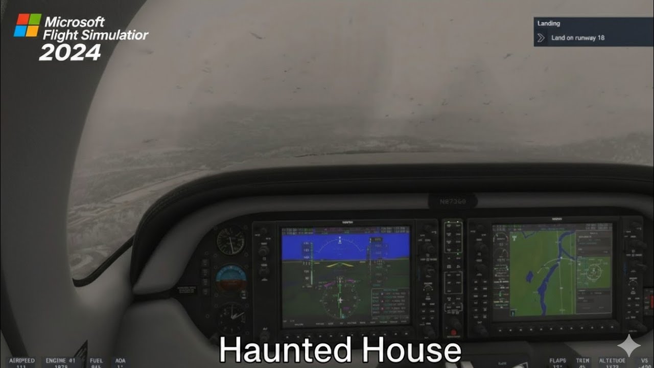 MSFS 2024 Ps5 Landing in a blizzard with the corvalis