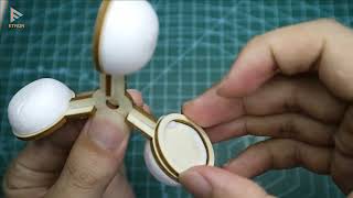 DIY toy wind speed and direction meter - Simple assembly instructions