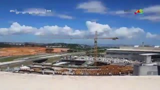 Tecnologia em lajes  Construção Aeroporto Tom Jobim  BubbleDeck Brasil