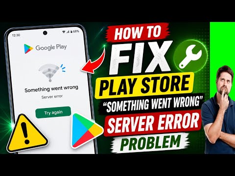 How to Fix Play Store Something went wrong Server error Problem | Play Store Not Working