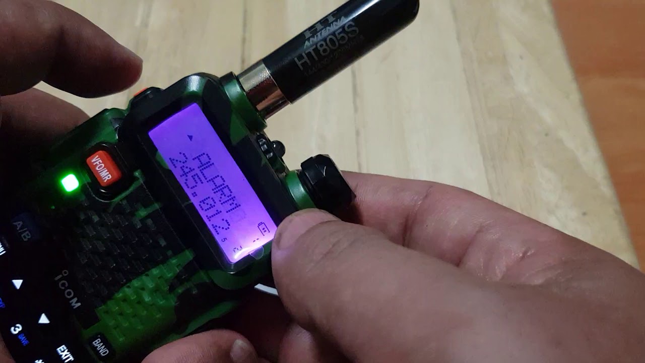 วิธีเปิดเสียงไซเรน  Icom uv 95 ลายพราง