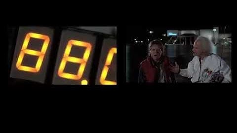 Back to the Future Time Travel Side By Sides