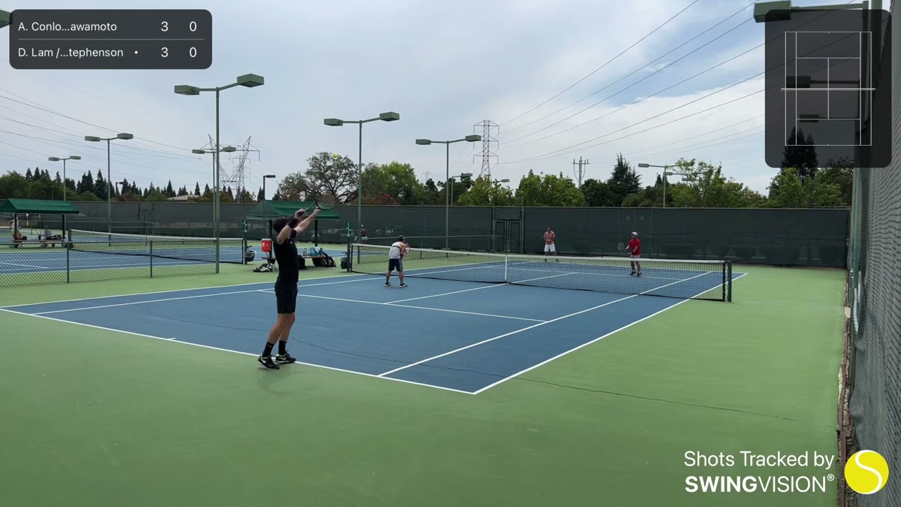 USTA 3.0 NorCal Sectionals - Austin and John vs. Christopher and Darren - W 6-3, 6-3
