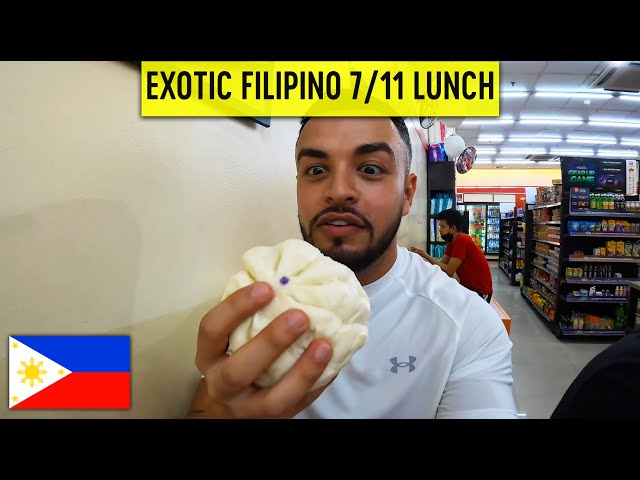 $1 Exotic Lunch In Philippines 7-Eleven! 🇵🇭 class=