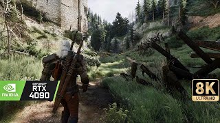 [8K] The Witcher 3 NG: DLSS 3 Ultra modded Extreme settings - Benis Hawk LM RTX 4090 Beyondalllimits