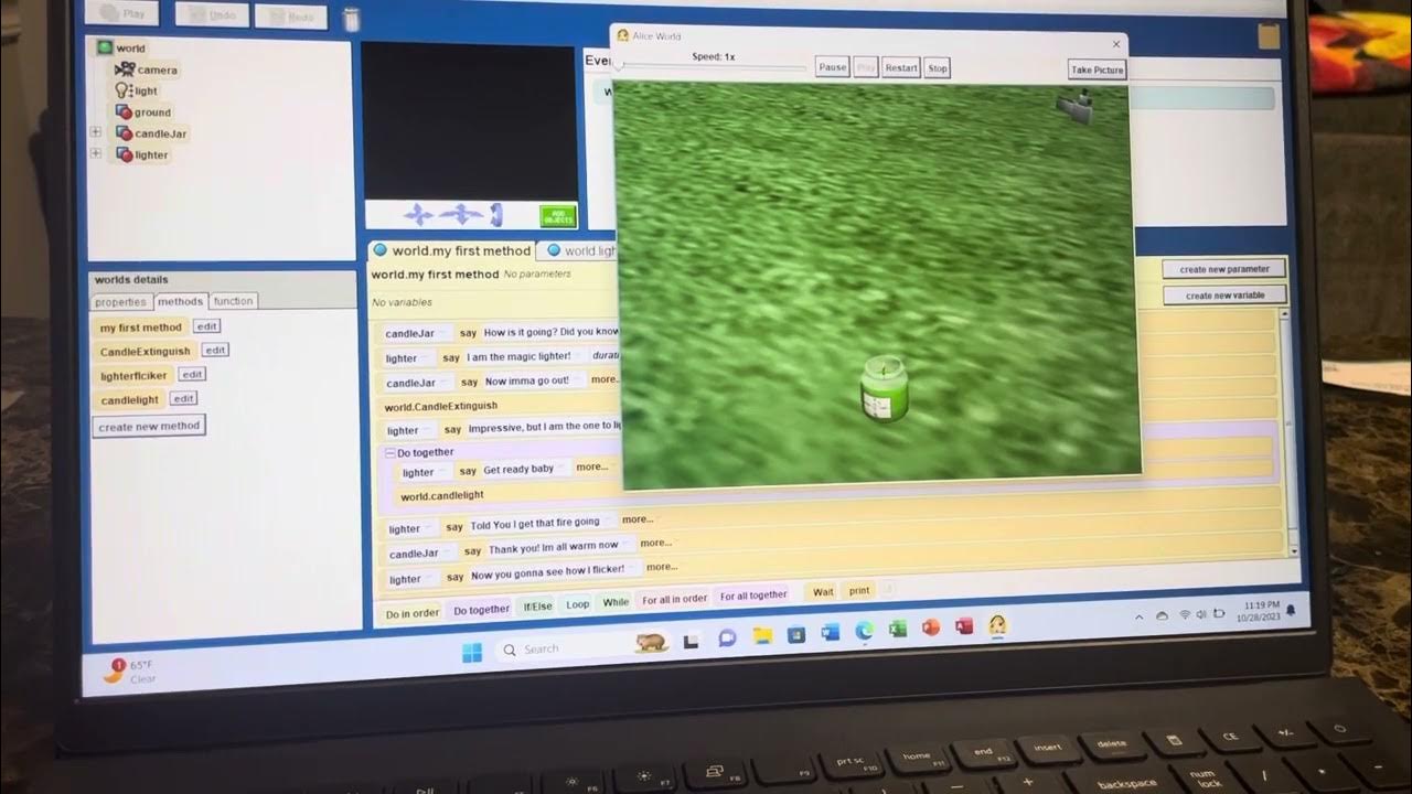 Candle project Programming in alice YouTube