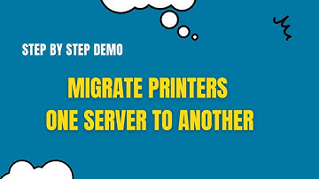 How to Migrate Printers From One Server To Another
