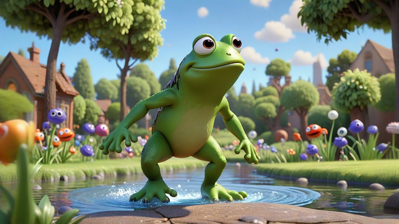 Six Silly Frogs Jump in the Pond | Fun Counting Song for Kids | Nursery Rhymes and Baby Songs