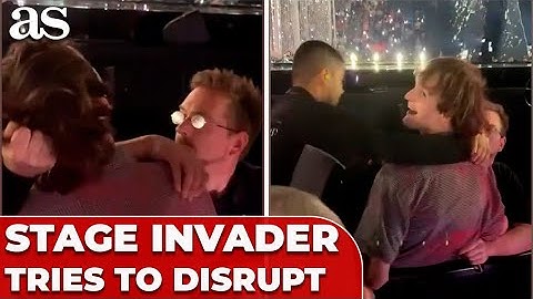 STAGE INVADER TRIES TO DISRUPT ISRAEL