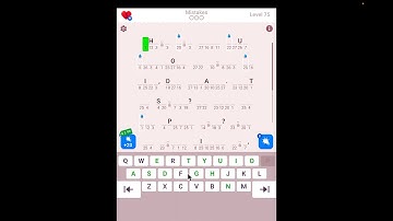 Cryptogram: The Solution For Level 75! - Step by Step Word Brain Puzzle