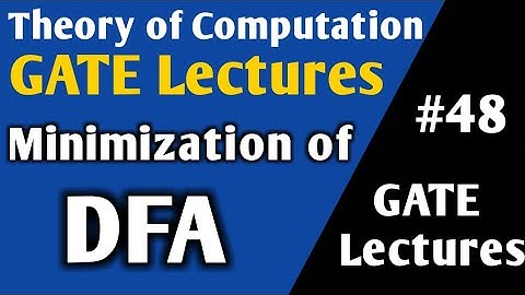 Minimization of DFA in HINDI | Minimization of DFA in TOC | Minimization of DFA Example