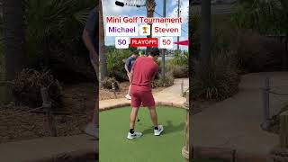 PLAYOFF! Mini Golf Tournament #5 1v1 Match #golf #minigolf #viral #puttputt #sports