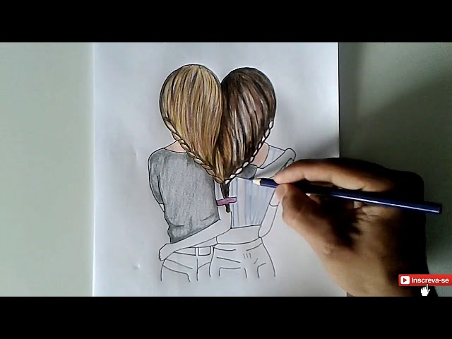Como desenhar B.F.Fs Tumblrs  Fazendo coração com a mão 