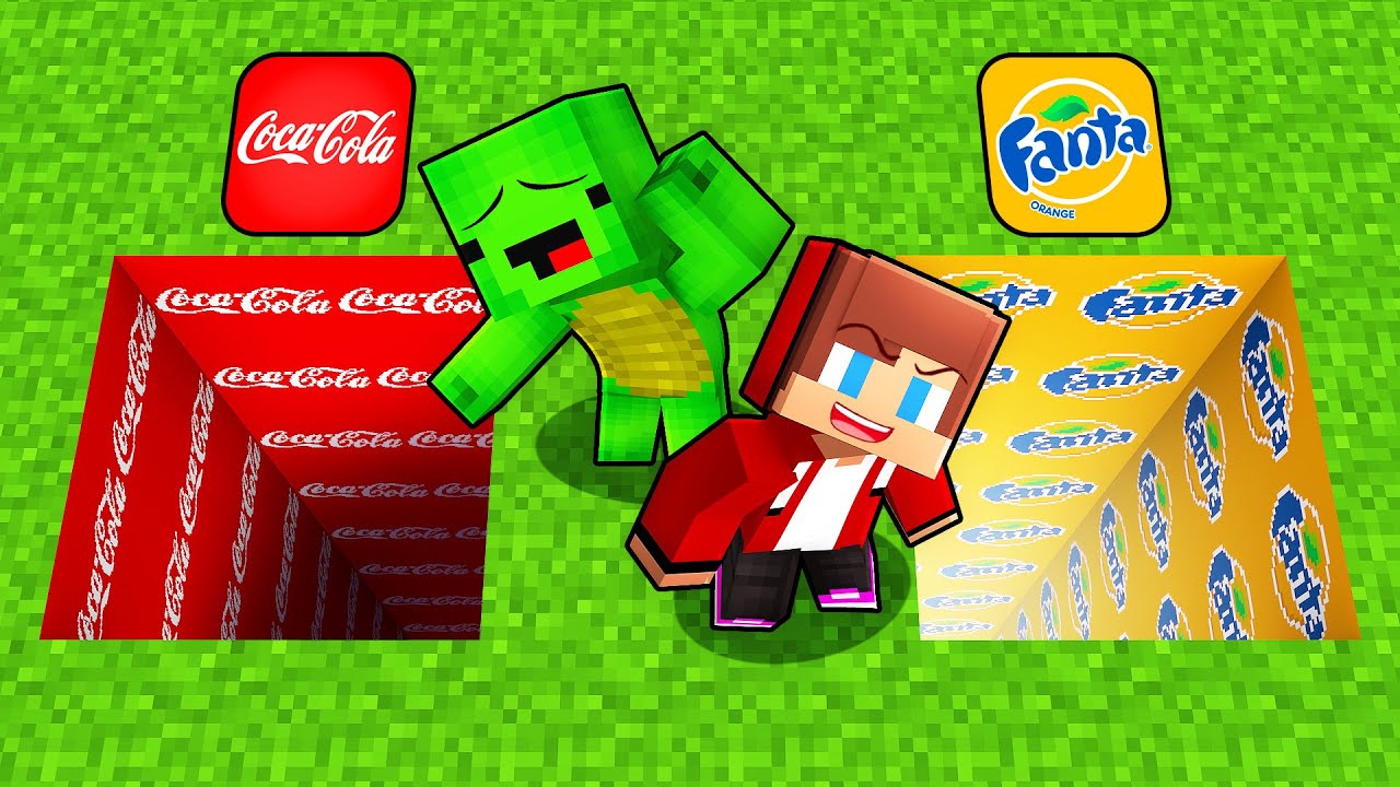 COCA COLA vs FANTA: Mikey and JJ Choose The Right Hole - Minecraft Maizen