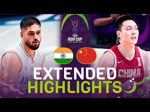 India 🇮🇳 vs China 🇨🇳 | Extended Highlights | FIBA Asia Cup 2025