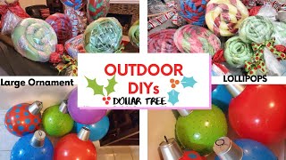 DIY Outdoor Christmas Ornaments & Lollipops| ITs DIY Time| How to make outdoor decor.