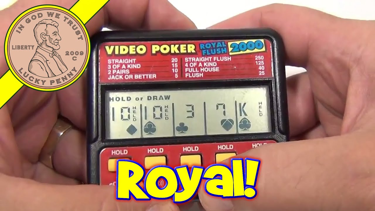 video poker handheld game