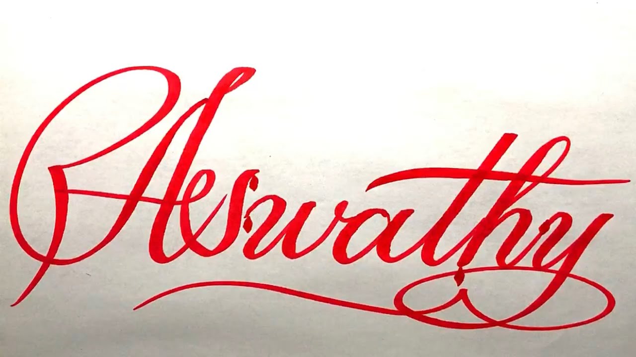 Aswathy Name Signature Calligraphy Status | How to Draw, Cursive ...