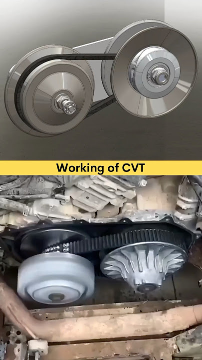CVT Transmission- How does it work? 3D animation ✅
