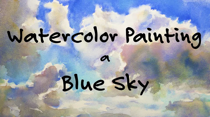 Blue Sky, Watercolor Painting Tutorial