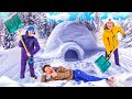 ON CONSTRUIT UN IGLOO GÉANT ENTRE POTES ! (ça a mal tourné mdrr…)