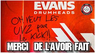 EVANS UV2 - Les meilleures peaux de Grosse Caisse du monde ? - SAMPLES GRATUITS