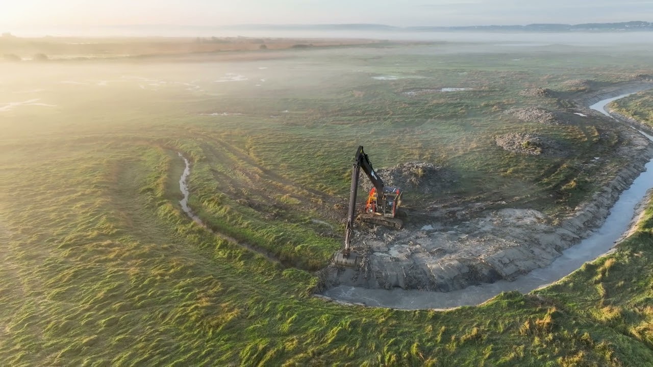 Travaux d'urgence sur le canal de Dien - novembre 2023 / Baie de Somme