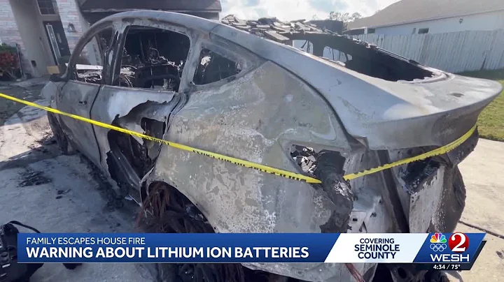Lithium ion battery warning; smoke pours from Tesla