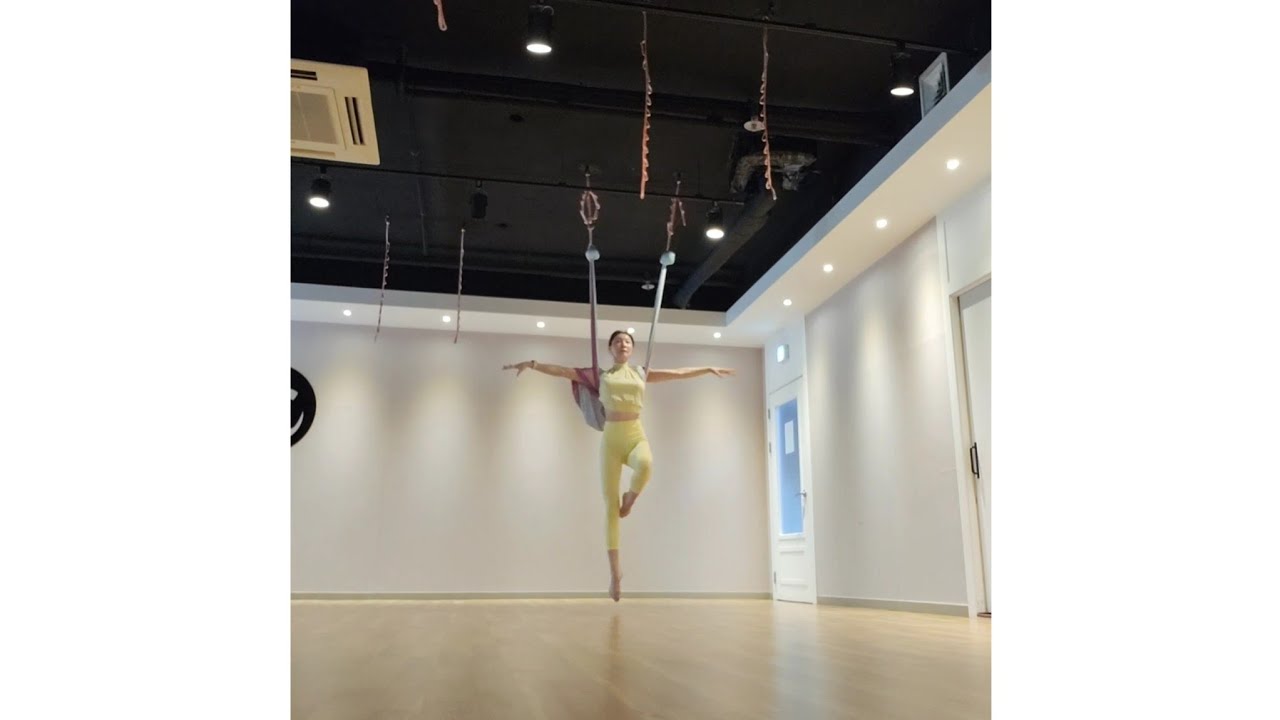 #플라잉요가 미들스트랩 자스민공주 시퀀스