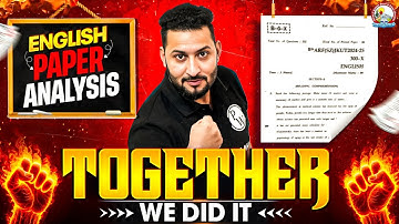 Together We Did It 💪🔥 | JKBOSE Class 11th English Paper Analysis | JKBOSE Wallah
