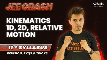 Kinematics 1D, 2D, Relative Motion | JEE Main Crash  | 11th Syllabus | Revision, PYQs & Tricks