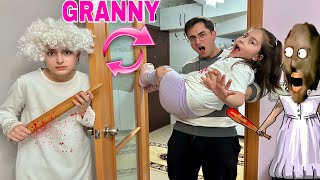 GERÇEK HAYATTA GRANNY SLİME ZEYNEP HİRANUR ENES/بابا جاب لي بالون - جنى مقداد | طيور بيبي