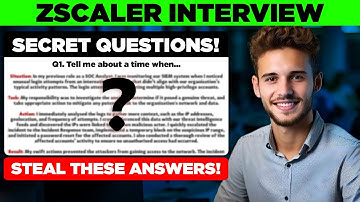ZSCALER INTERVIEW QUESTIONS & ANSWERS! (How to Pass a Zscaler Interview)