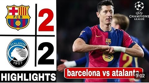 Barcelona vs Atalanta 2-2 : ALL GOALS HIGHLIGHTS!  Champion League 2025